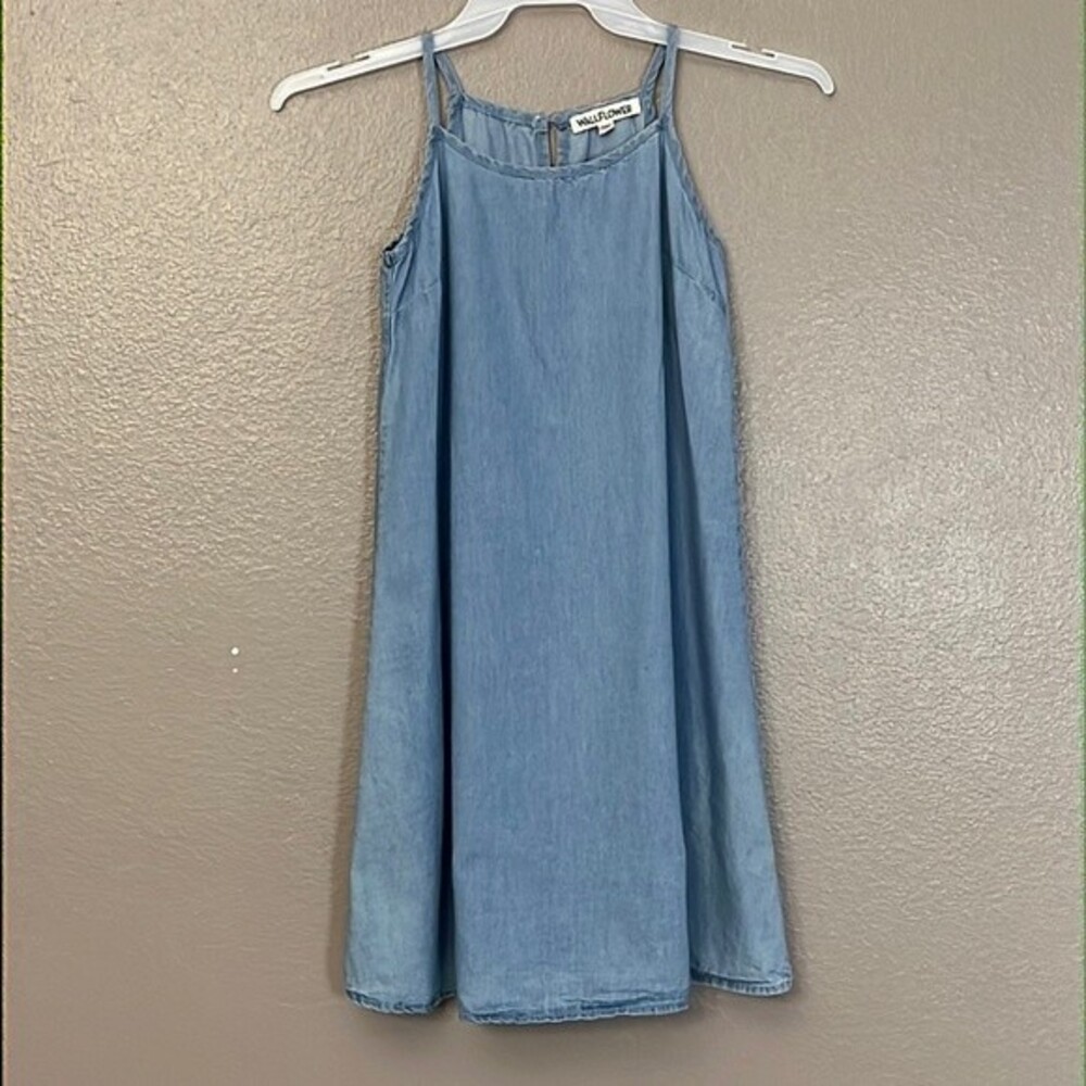 Wallflower Chambray dress XS color blue Baja